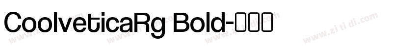 CoolveticaRg Bold字体转换